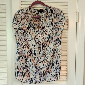 Limited multi color white cream top size xl